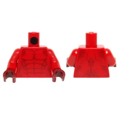 Деталь LEGO 973pb2195c01 Torso Bare Chest with Mus