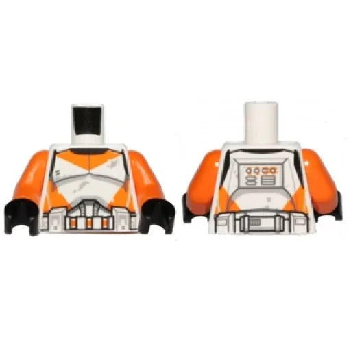 Деталь LEGO 973pb1592c01 Torso SW Armor Clone Troo - изображение 1