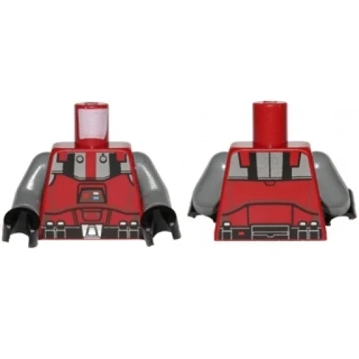 Деталь LEGO 973pb1284c01 Torso SW Armor Sith Troop - изображение 1