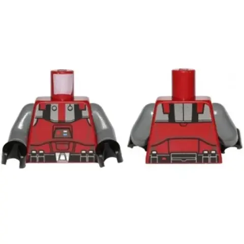 Деталь LEGO 973pb1284c01 Torso SW Armor Sith Troop