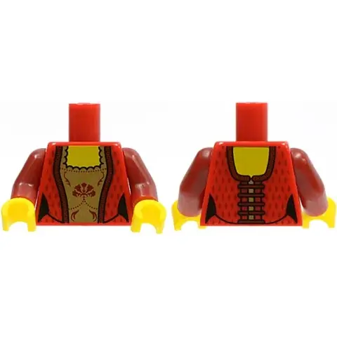 Деталь LEGO 973pb0732c01 Torso Castle Kingdoms Fem