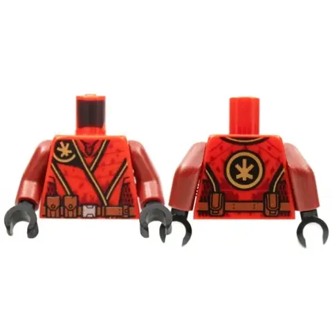 Деталь LEGO 973pb4211c01 Torso Tunic, Gold Ninjago