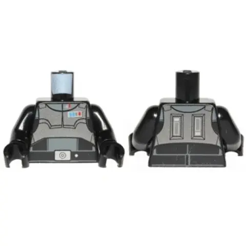 Деталь LEGO 973pb1899c01 Torso SW Imperial Agent w