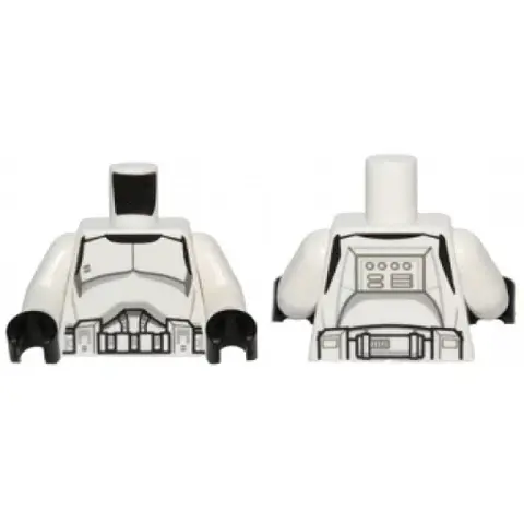 Деталь LEGO 973pb1286c01 Torso SW Armor Clone Troo
