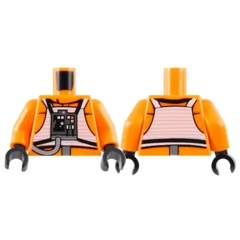 Деталь LEGO 973pb0624c01 Torso SW Rebel Pilot with