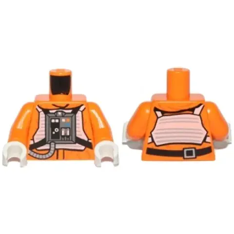 Деталь LEGO 973pb1316c01 Torso SW Rebel Pilot with