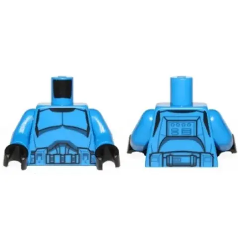 Деталь LEGO 973pb1845c01 Torso SW Armor Clone Troo