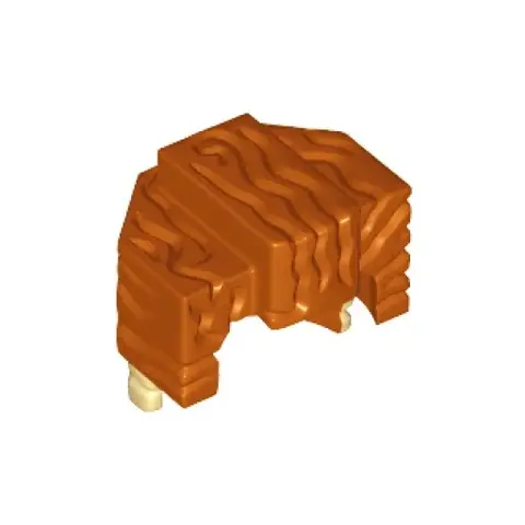 Деталь LEGO 15557pb01 Minifigure, Hair Trapezoid S