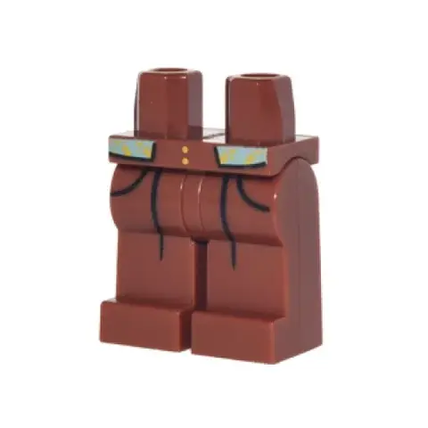Деталь LEGO 970c00pb0697 Hips and Legs with Black
