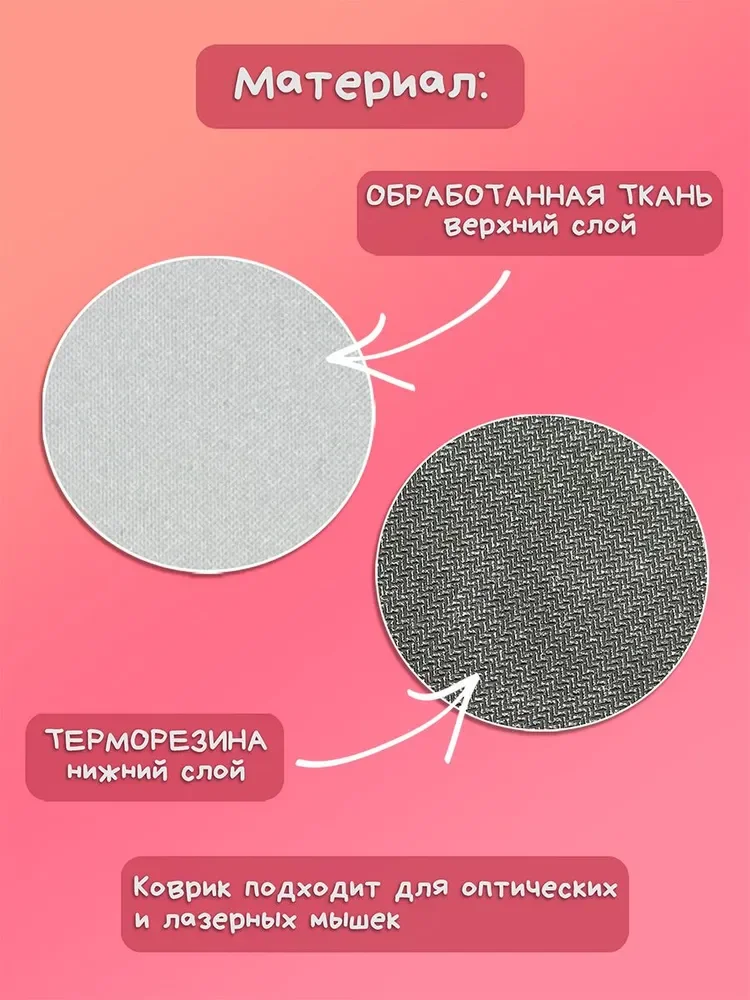 TSN Prints Коврик для мышки, S, пурпурный - миниатюра 3
