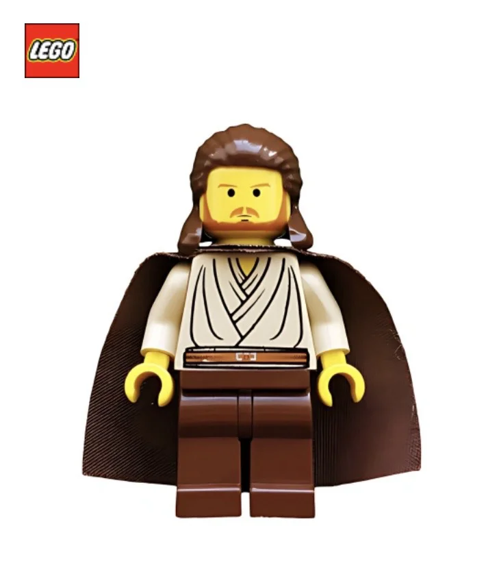 Минифигурка LEGO sw0027 Qui-Gon Jinn (Yellow Head) - изображение 1