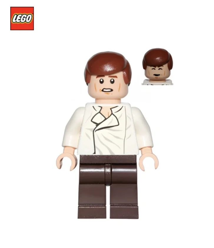 Минифигурка LEGO sw0714 Han Solo - White Shirt wit