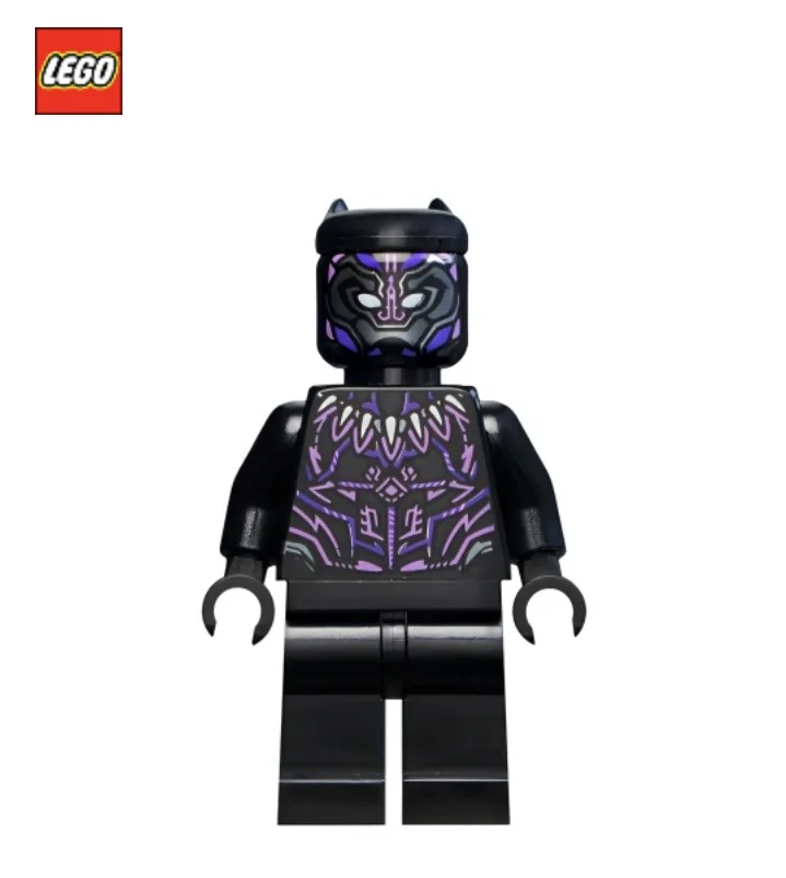 Минифигурка LEGO sh0728 Black Panther - Dark Purpl - изображение 1