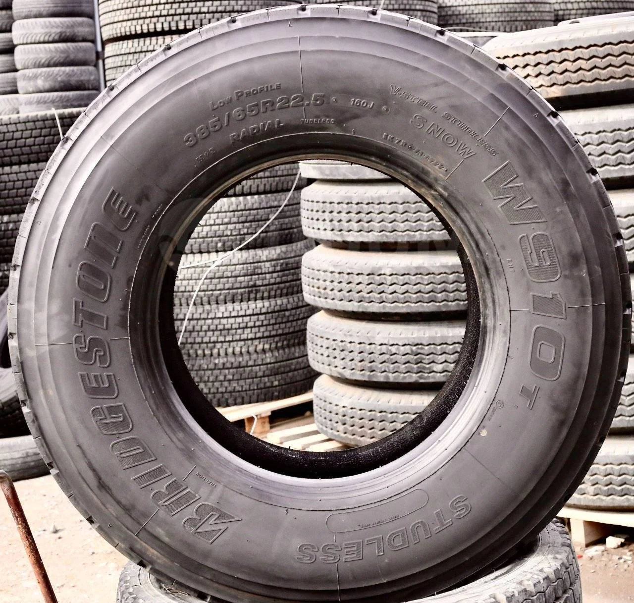 385/65R22.5 160J Bridgestone W910 - миниатюра 8