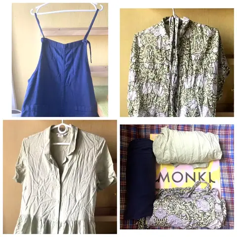 Комплект одежды S Monki: 2 платья и комбинезон