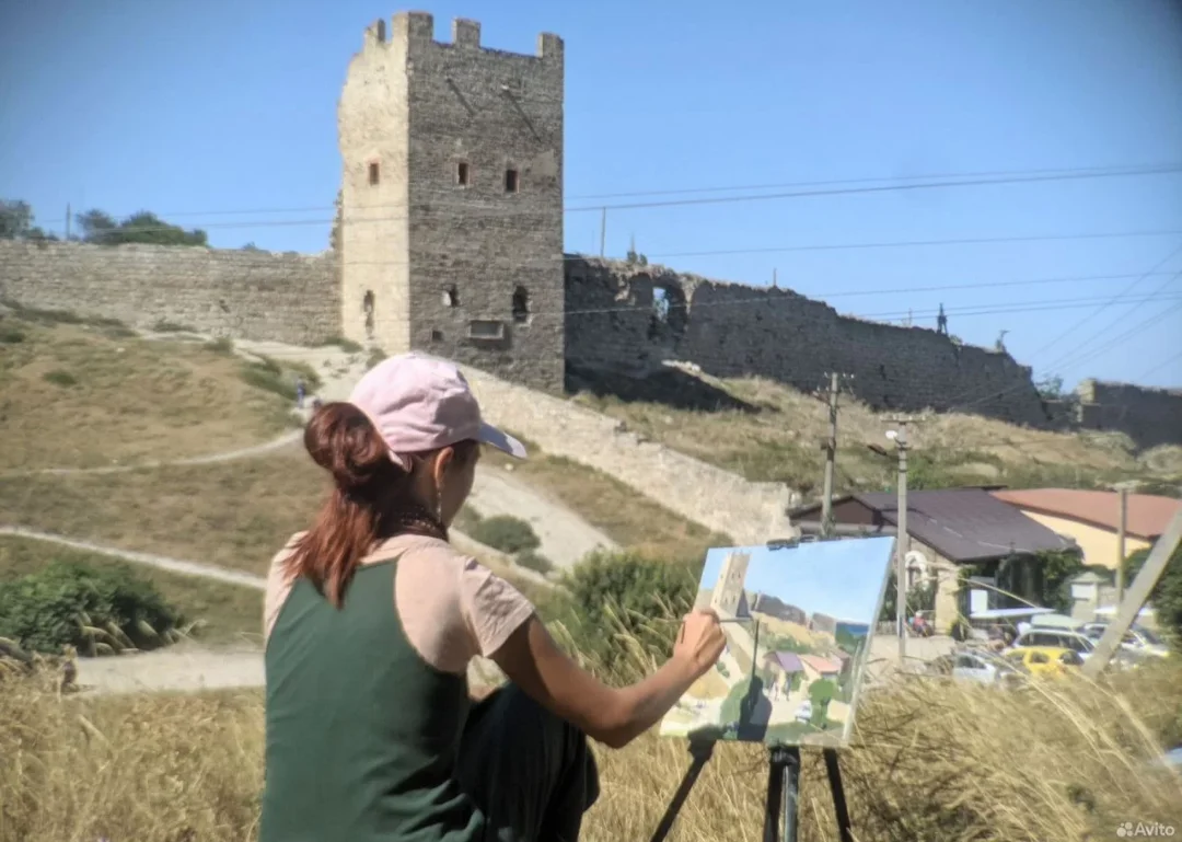 Картина Крым, Генуэзская крепость, Феодосия - миниатюра 2