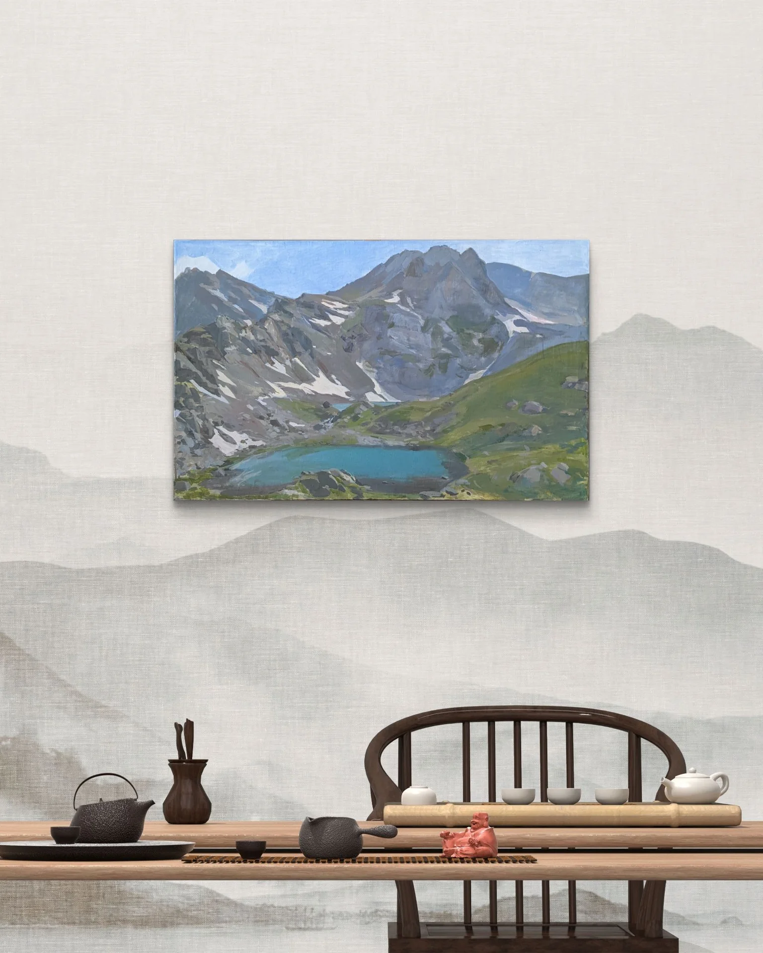 Картина 60×95 см, Софийские озёра, Архыз - миниатюра 7