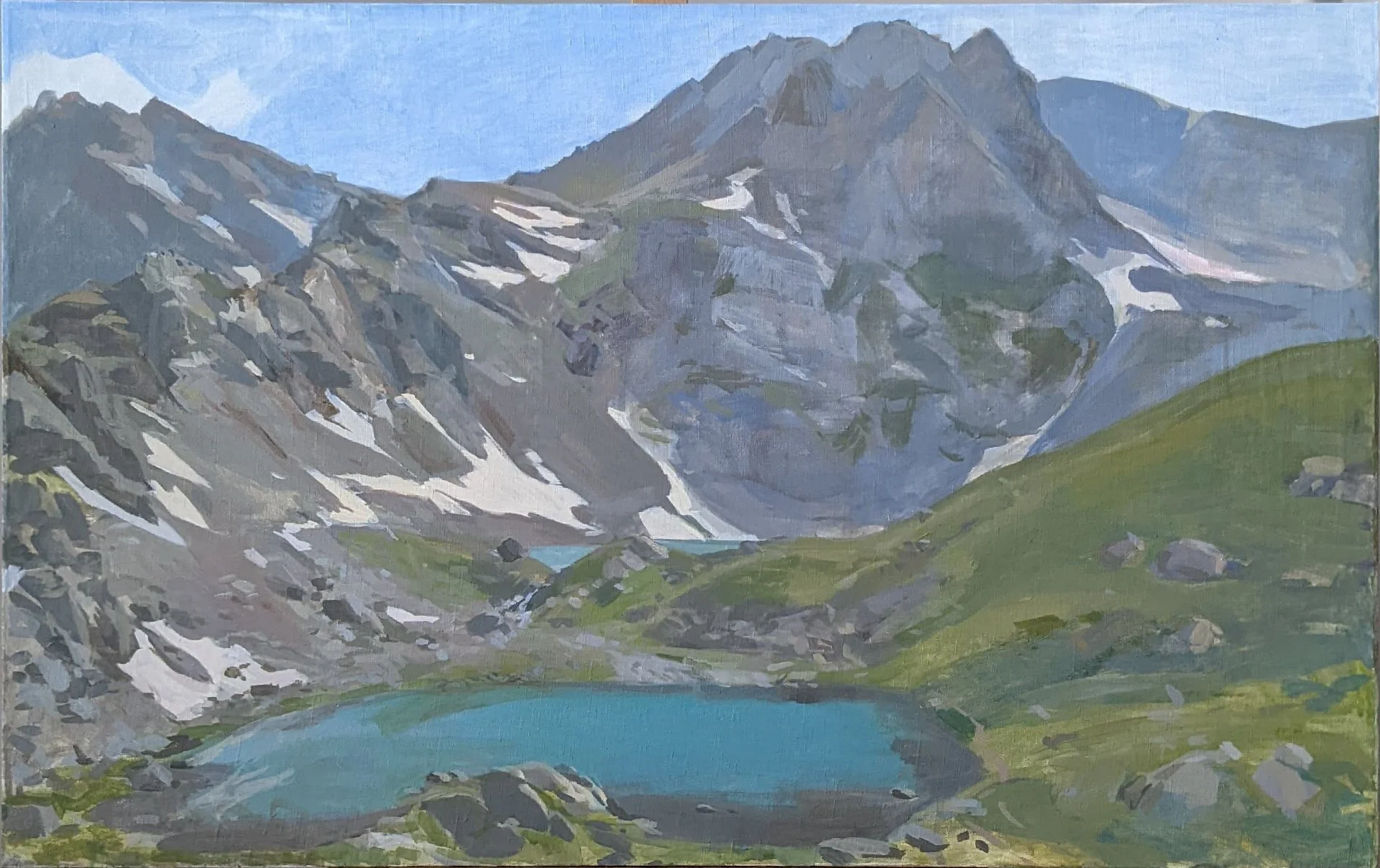 Картина 60×95 см, Софийские озёра, Архыз - миниатюра 2