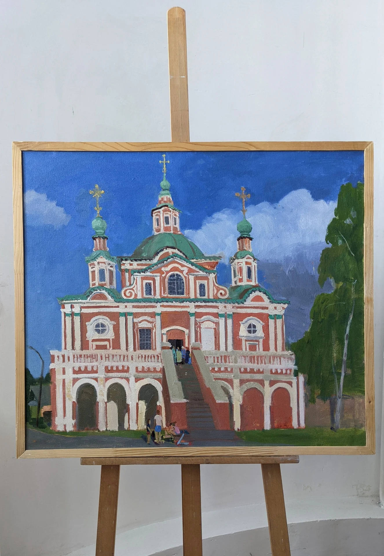 Картина маслом в раме, церковь - изображение 1