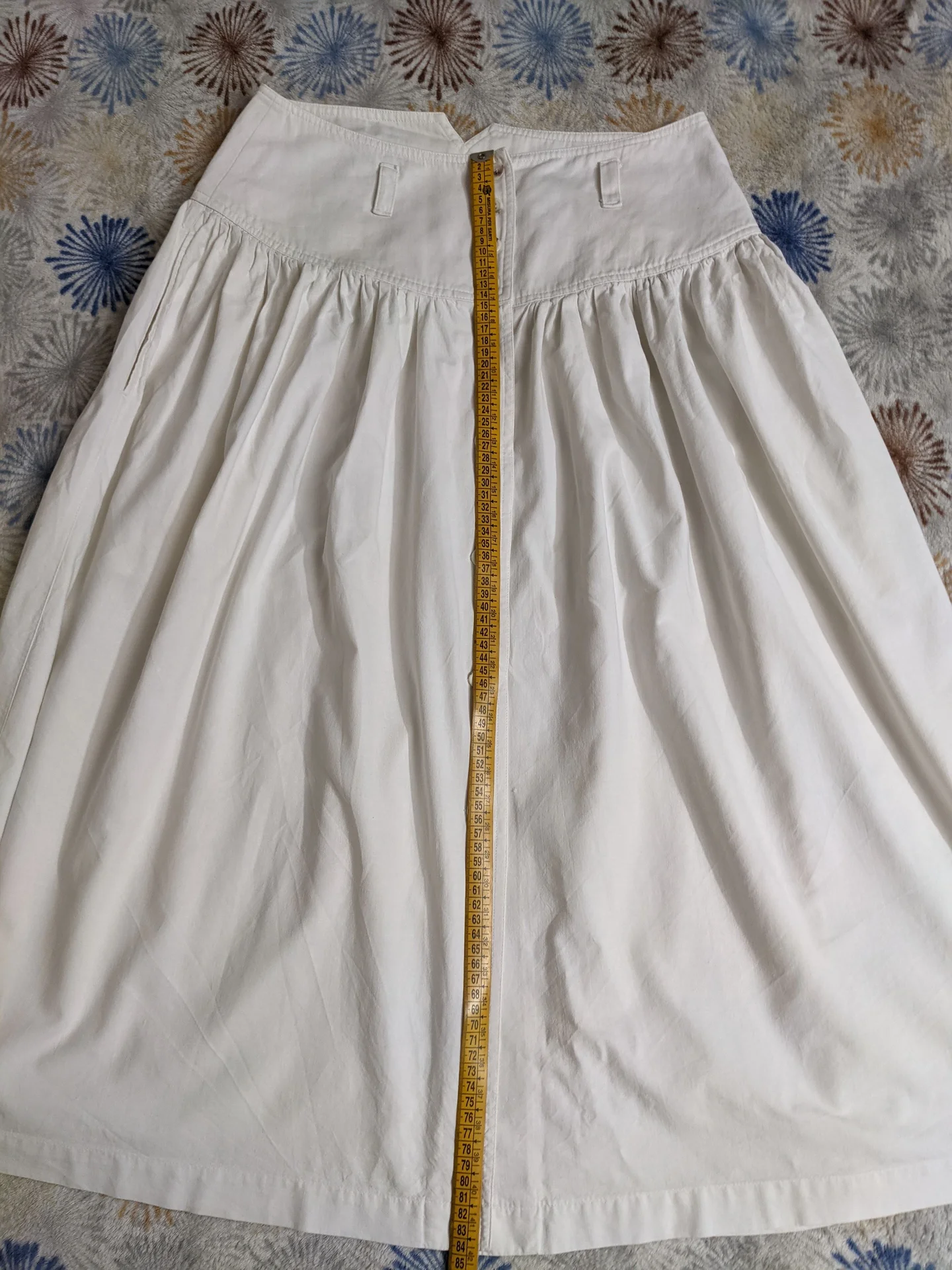 Белая юбка-миди Esprit, хлопок, размер 48-50 XL - миниатюра 5
