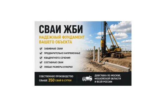 Бетонные сваи ГОСТ От производителя - миниатюра 2