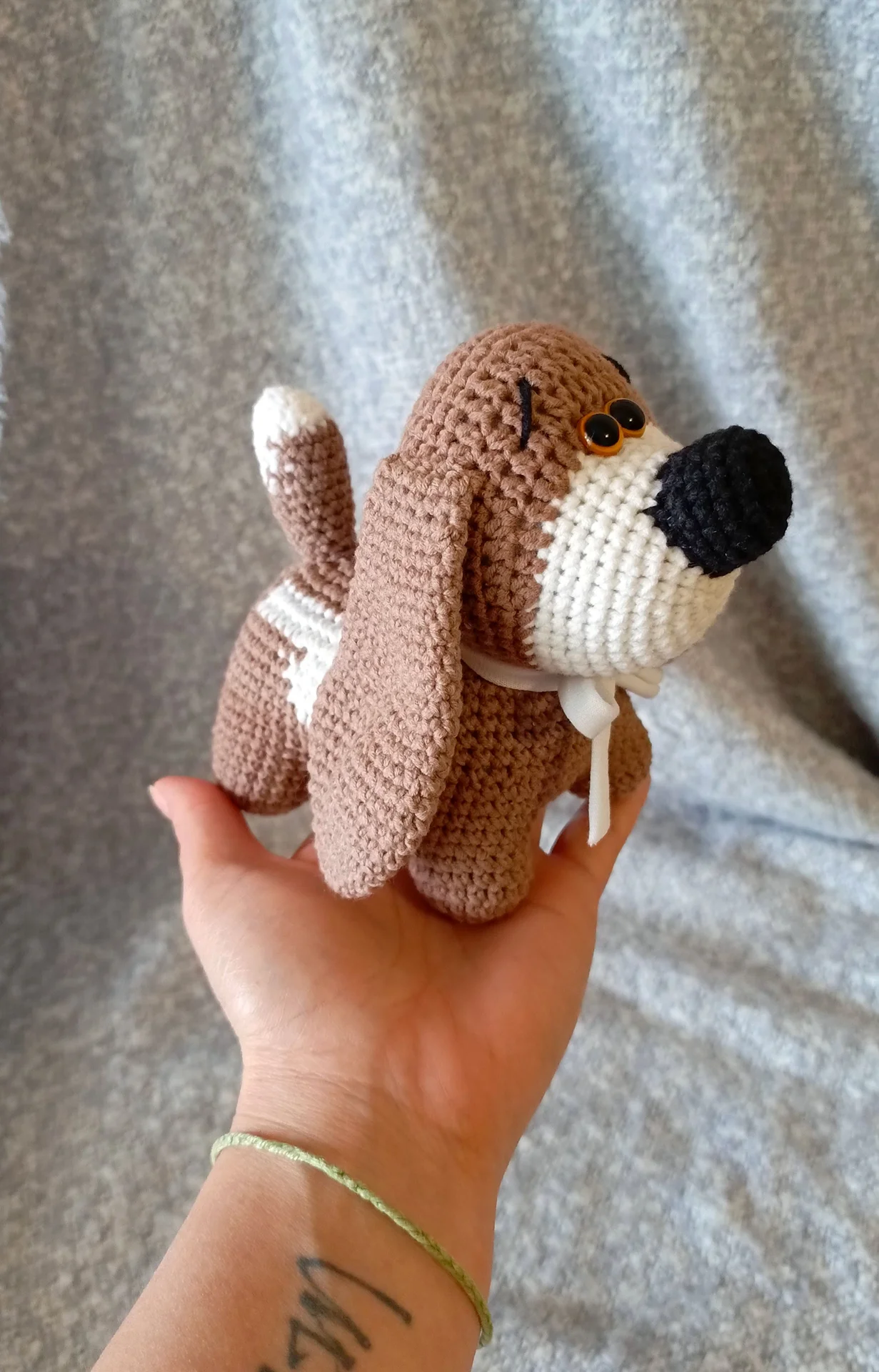 Вязаные игрушки амигуруми, вязаная собака - миниатюра 4