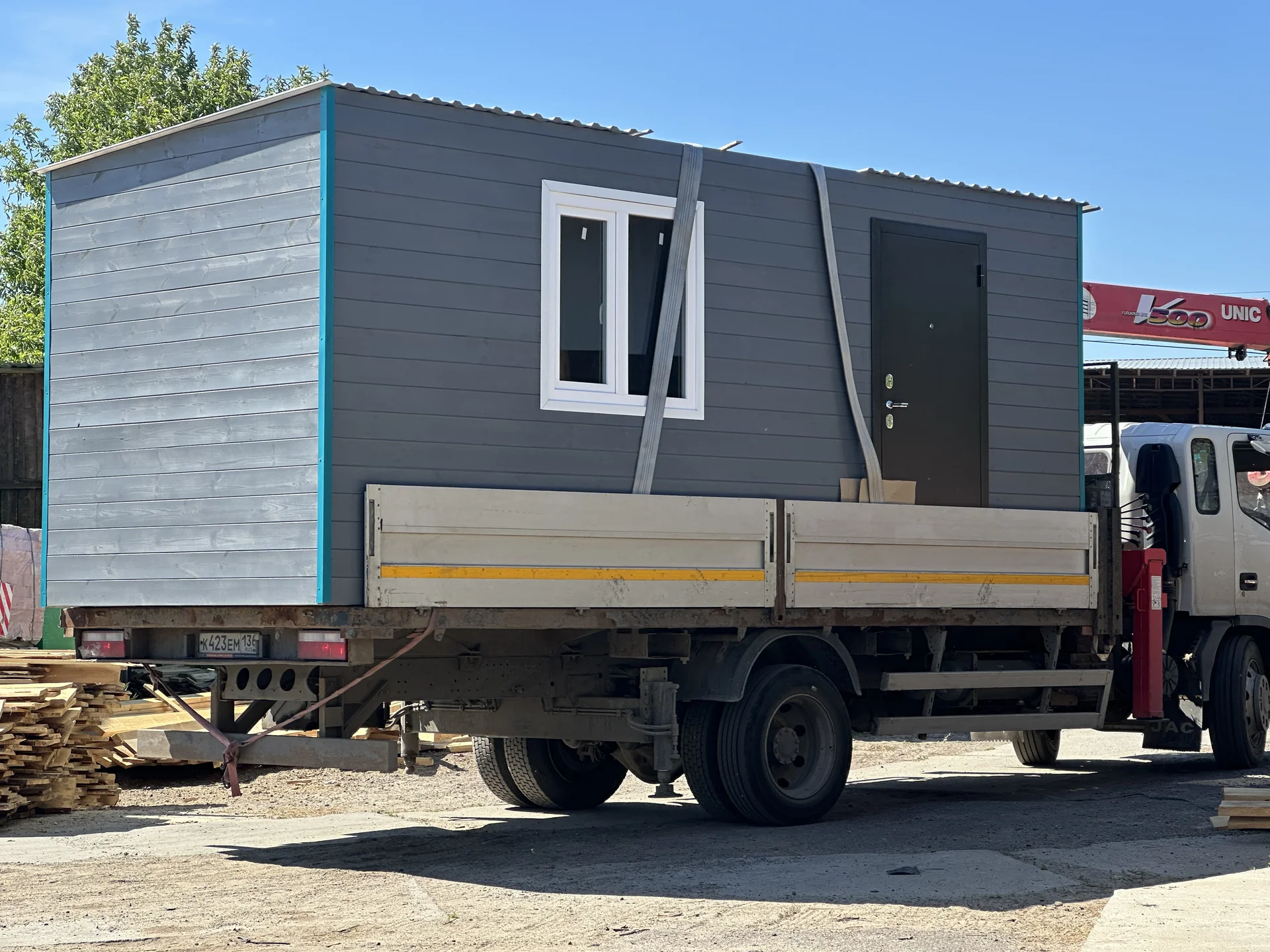 Кран-манипулятор JAC N120 (бортовой грузовик) - миниатюра 5