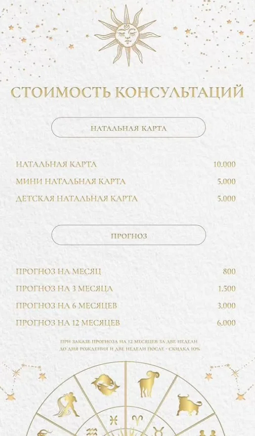 Астролог. Натальная карта, соляр, прогноз - миниатюра 2