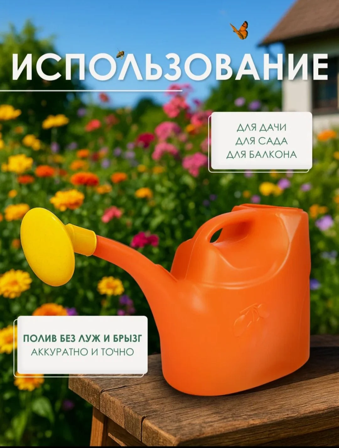 Лейка садовая, 12 л новая - миниатюра 5