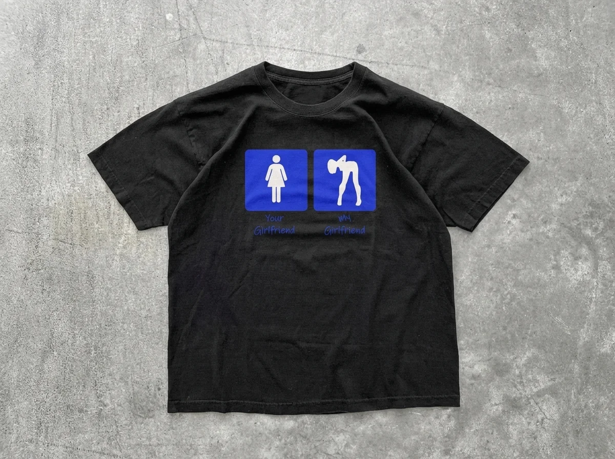 Футболка y2k My Girlfriend opium archive vintage - изображение 1