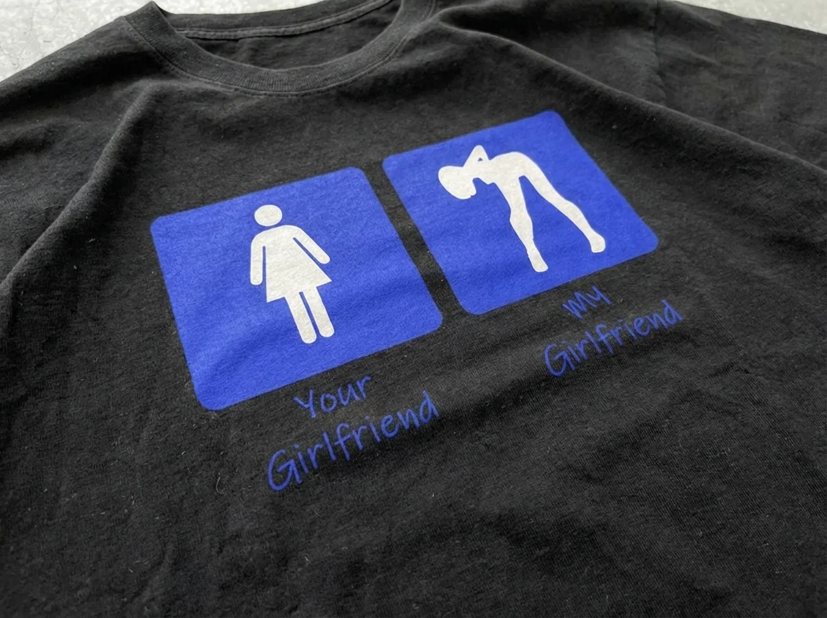 Футболка y2k My Girlfriend opium archive vintage - миниатюра 2