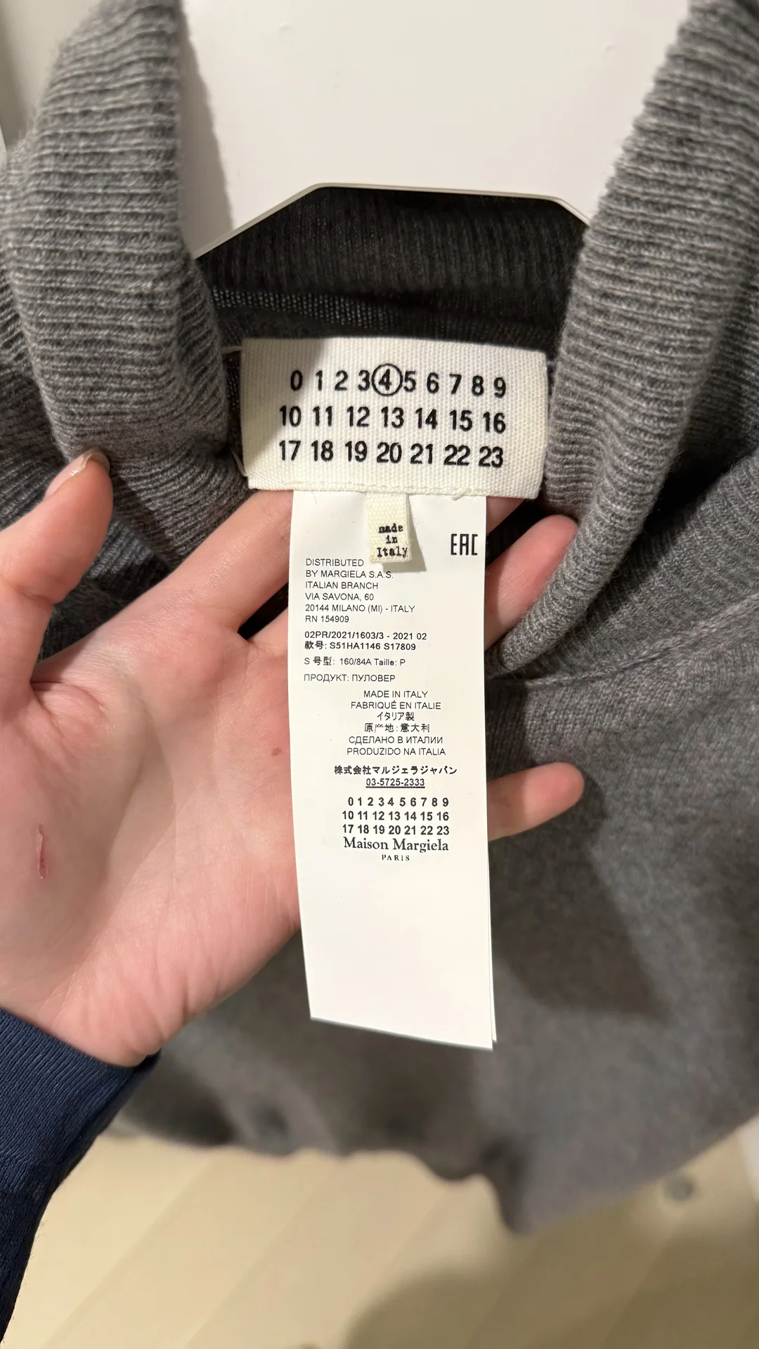 Maison Margiela свитер оригинал - миниатюра 5