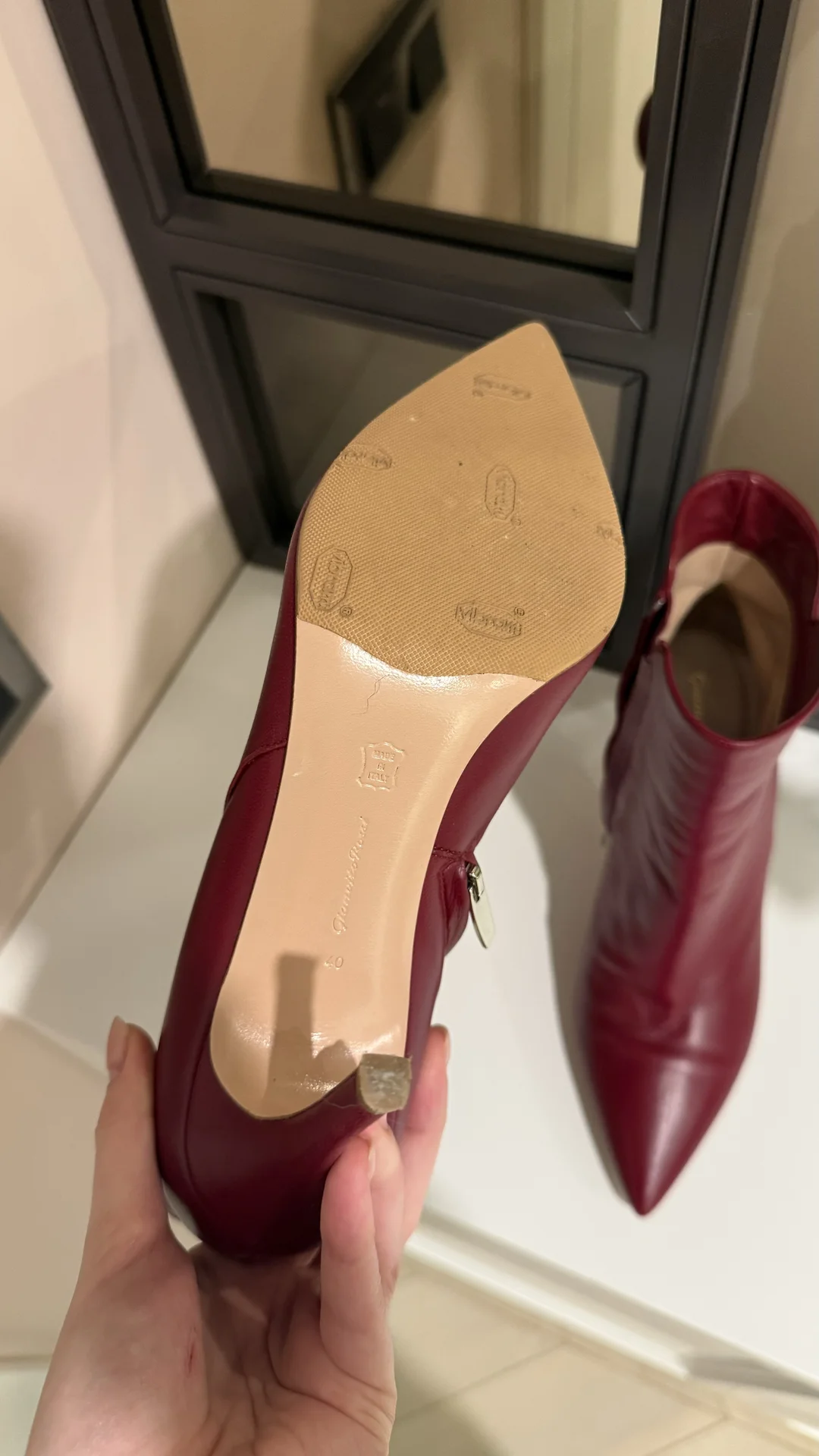 Gianvito Rossi кожаные ботильоны - миниатюра 8