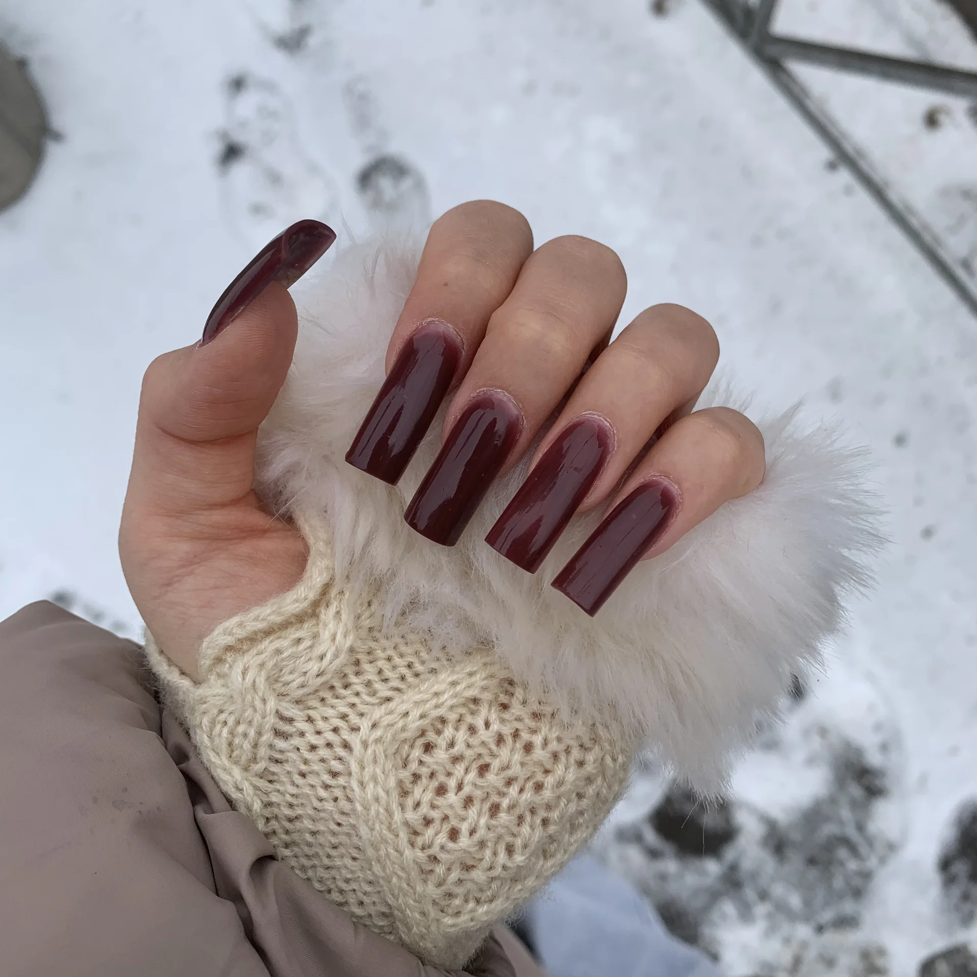 Митенки с мехом - изображение 1