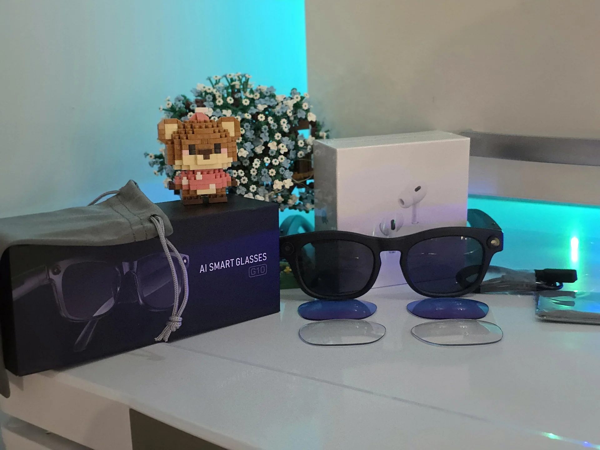 Очки с камерой smart glasses g10 + AirPods бесплат - миниатюра 10