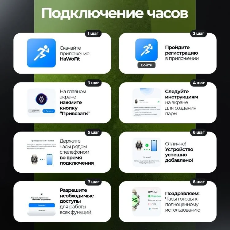 Смарт часы FaizFull quantum 8X GPS 15 мм черные - миниатюра 9