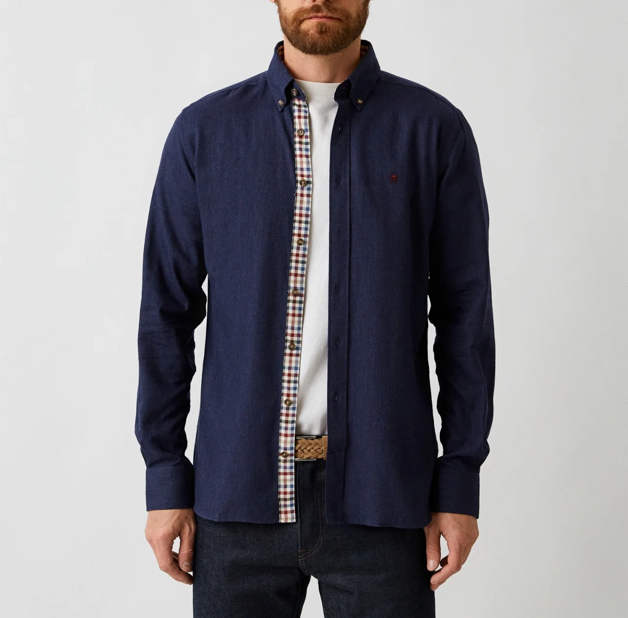 Рубашка Hackett XXL (54/56) синяя мужская - миниатюра 2