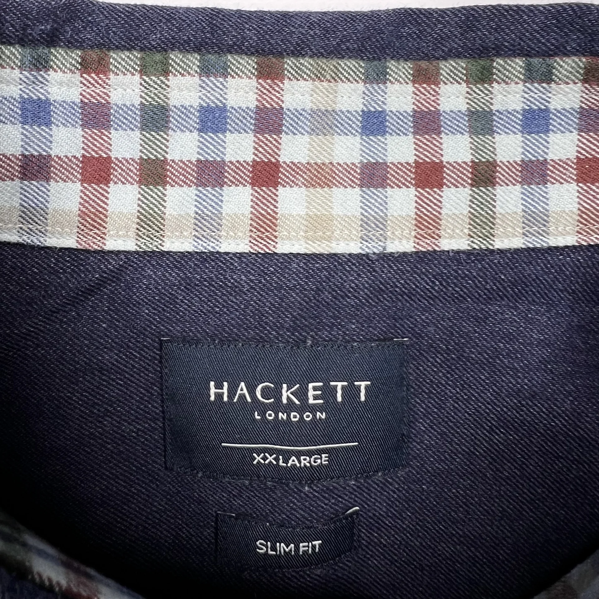 Рубашка Hackett XXL (54/56) синяя мужская - миниатюра 4
