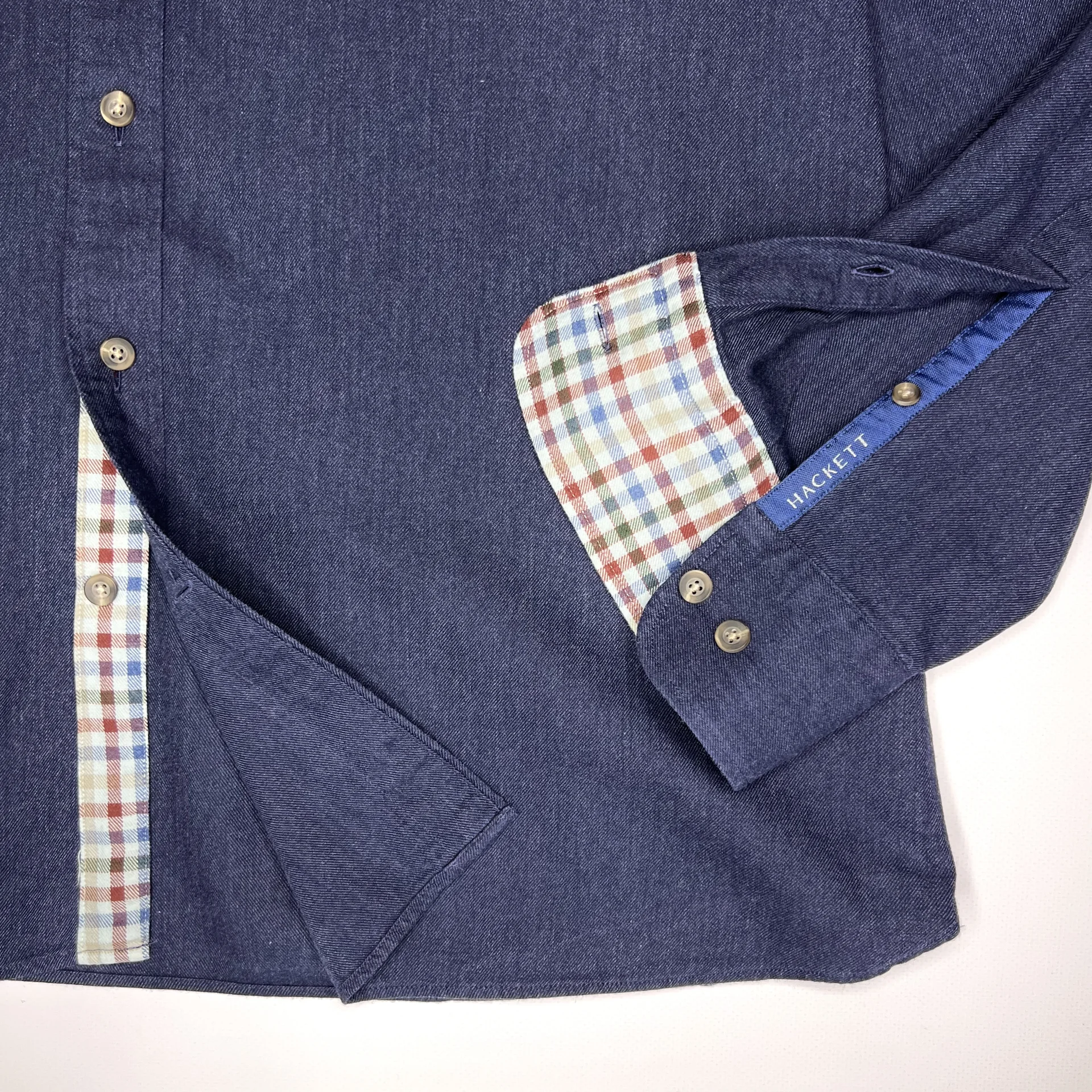 Рубашка Hackett XXL (54/56) синяя мужская - миниатюра 5