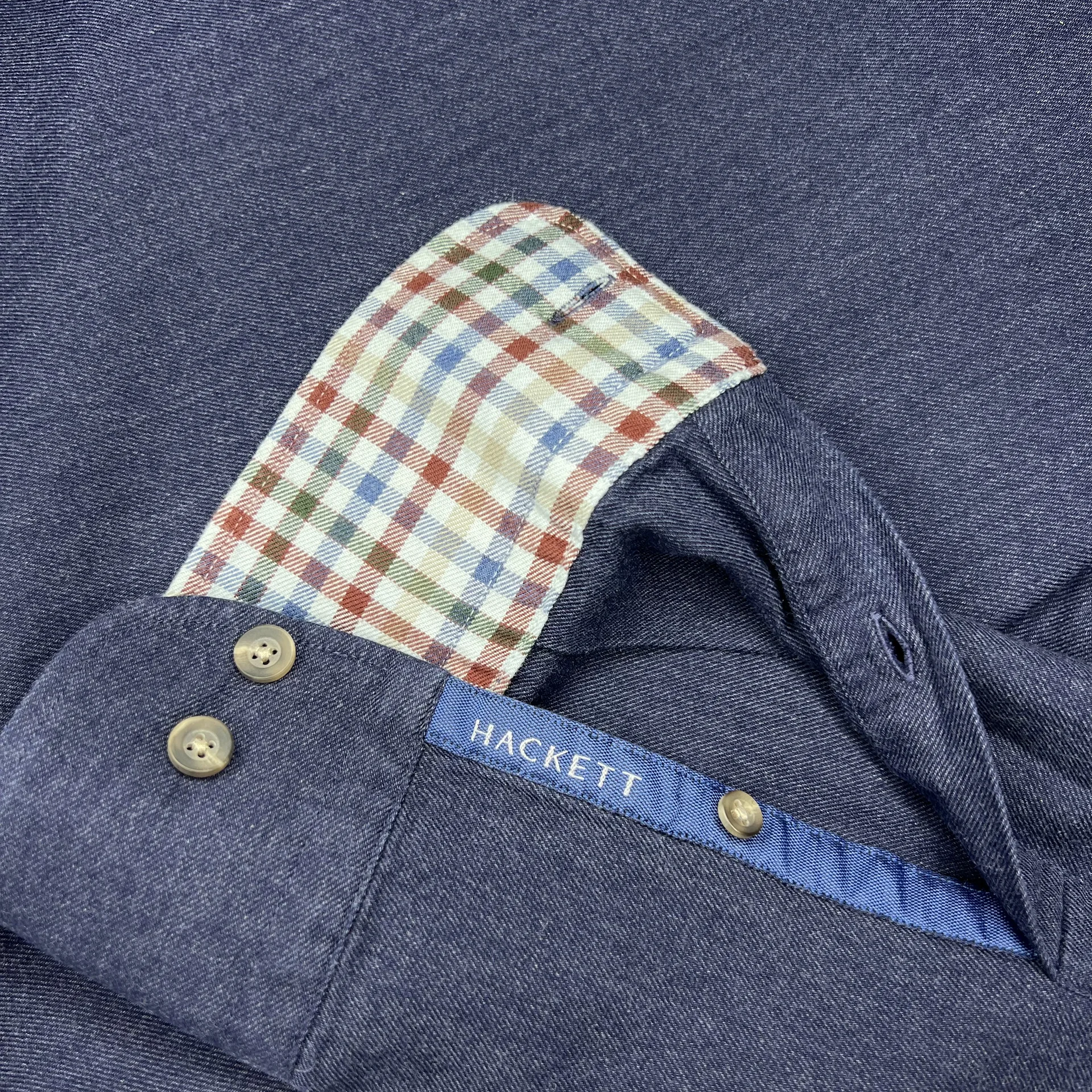 Рубашка Hackett XXL (54/56) синяя мужская - миниатюра 6