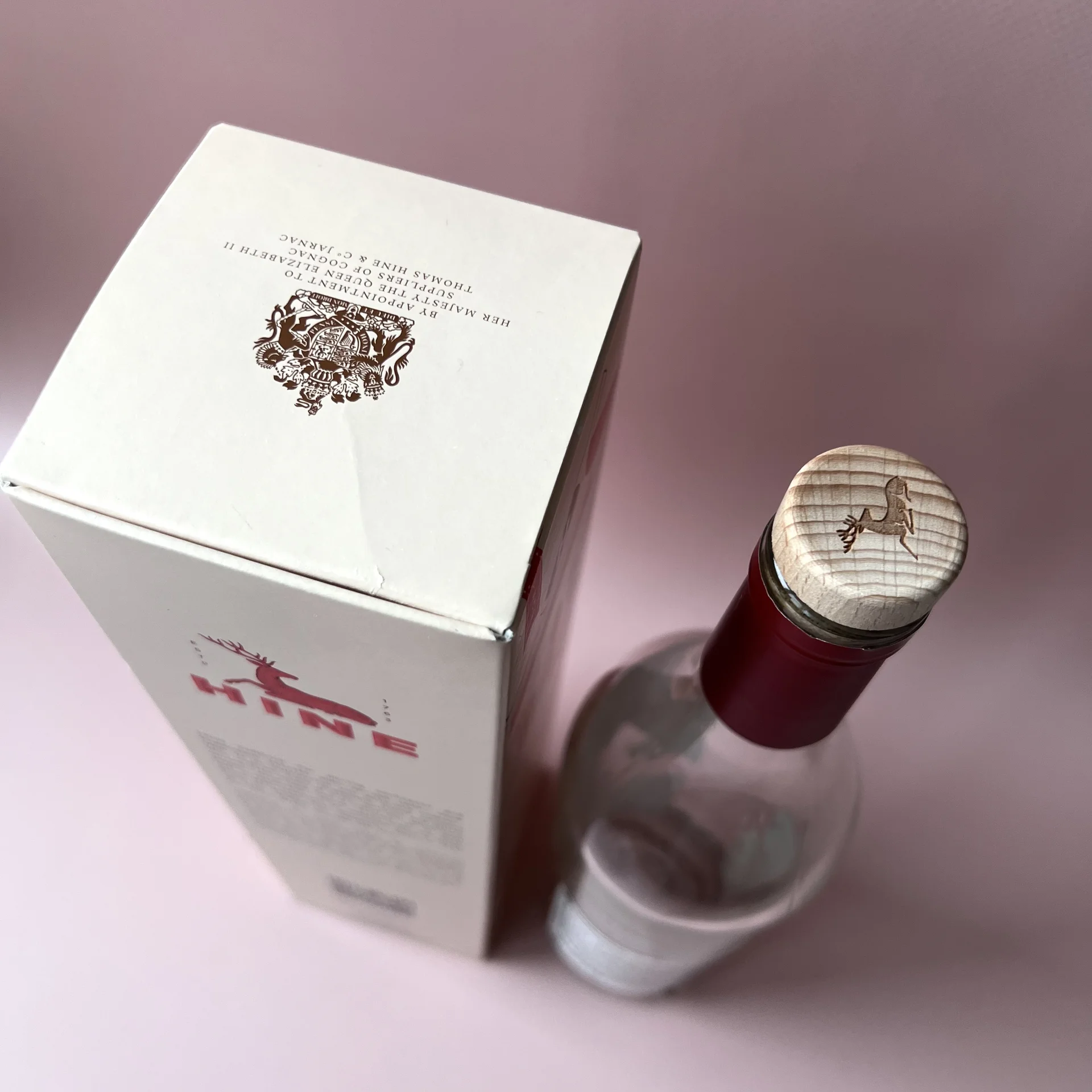 Бутылка пустая с коробкой от коньяка - миниатюра 4