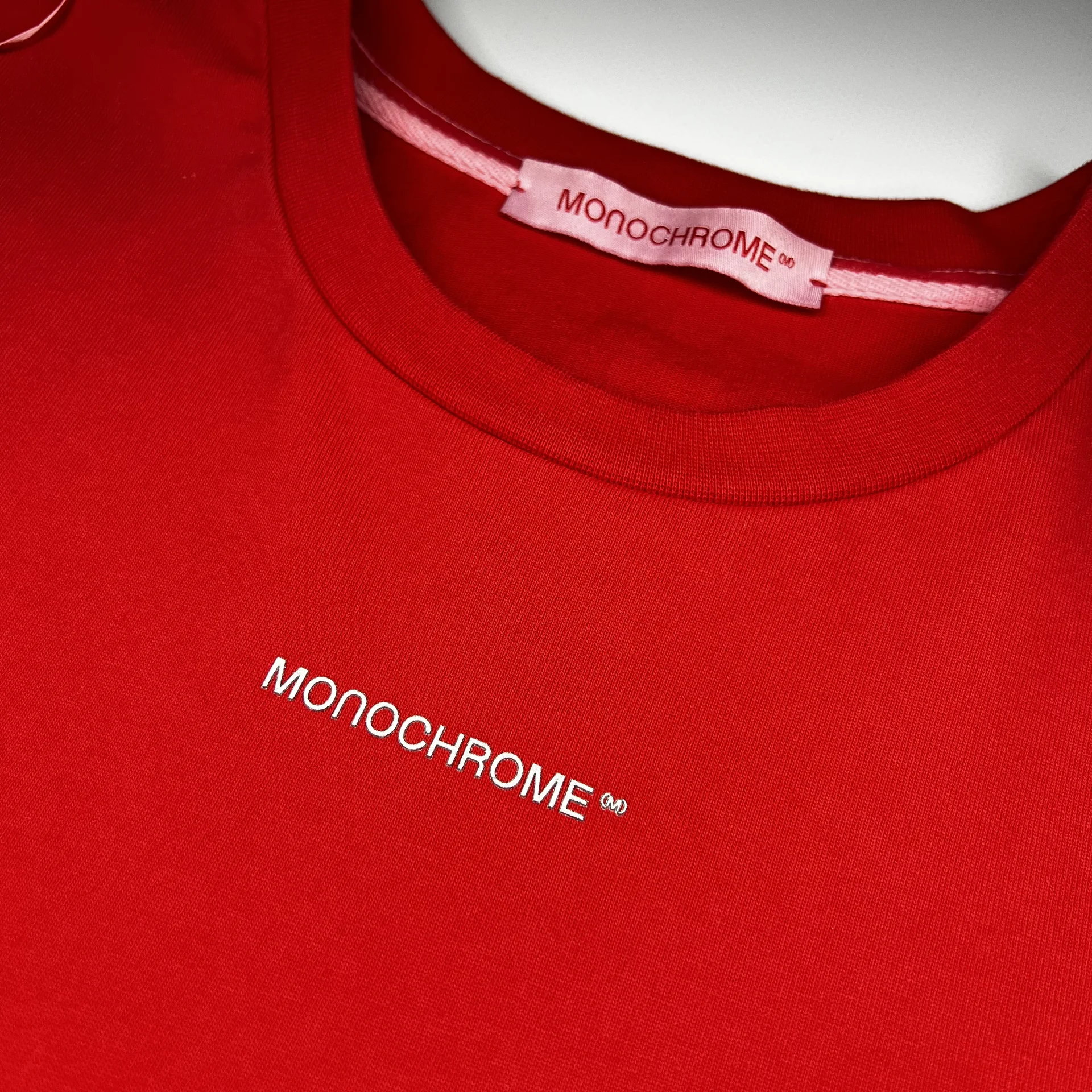 Футболка Monochrome pattern лимитка красная - миниатюра 6