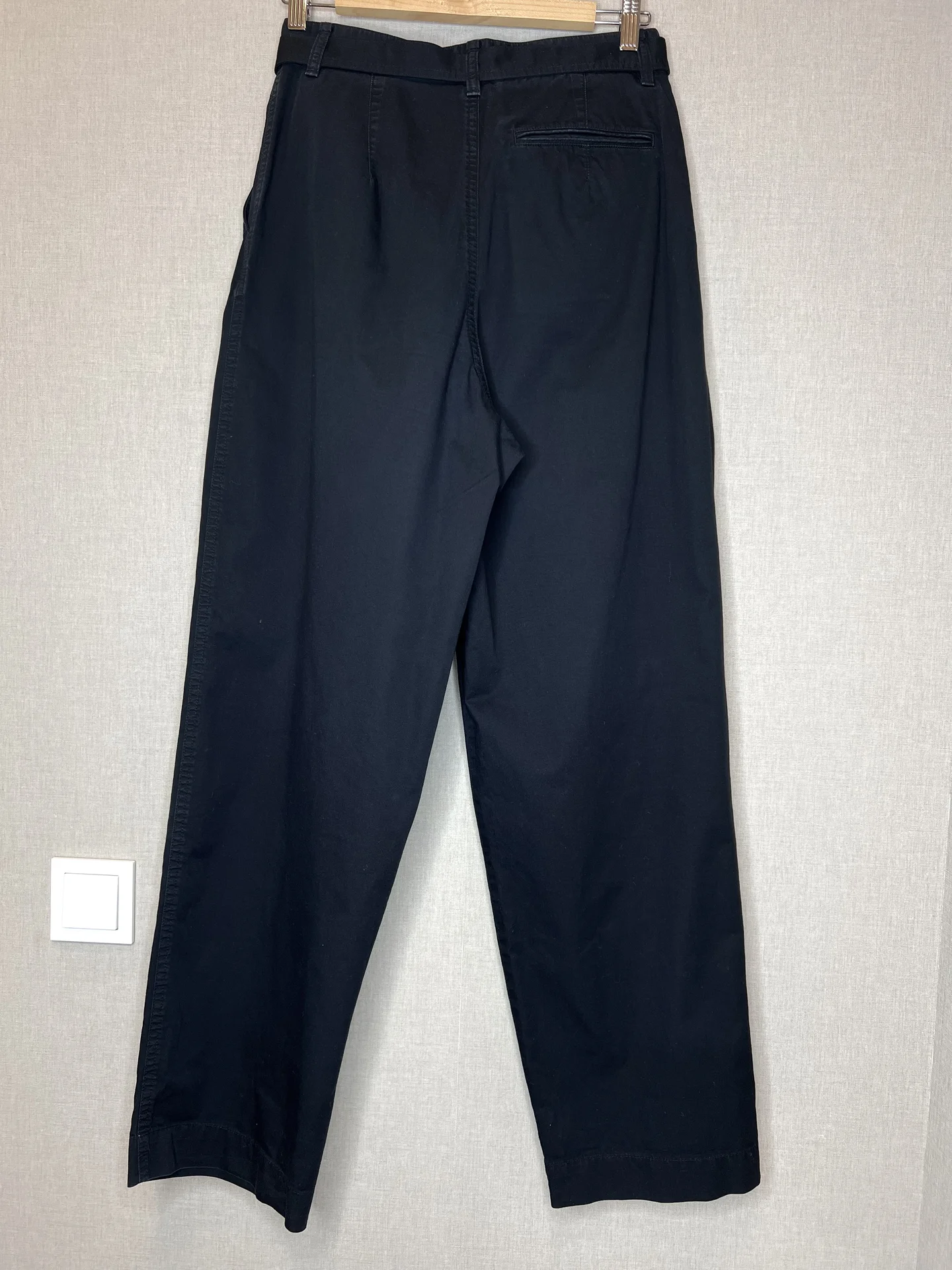 Брюки Uniqlo U 37/44 черные хлопок женские - миниатюра 5