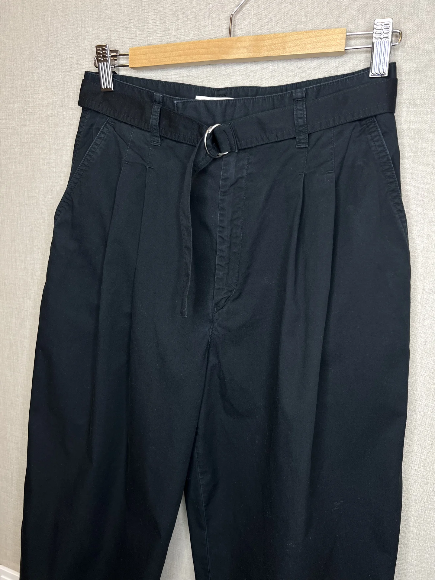 Брюки Uniqlo U 37/44 черные хлопок женские - миниатюра 8