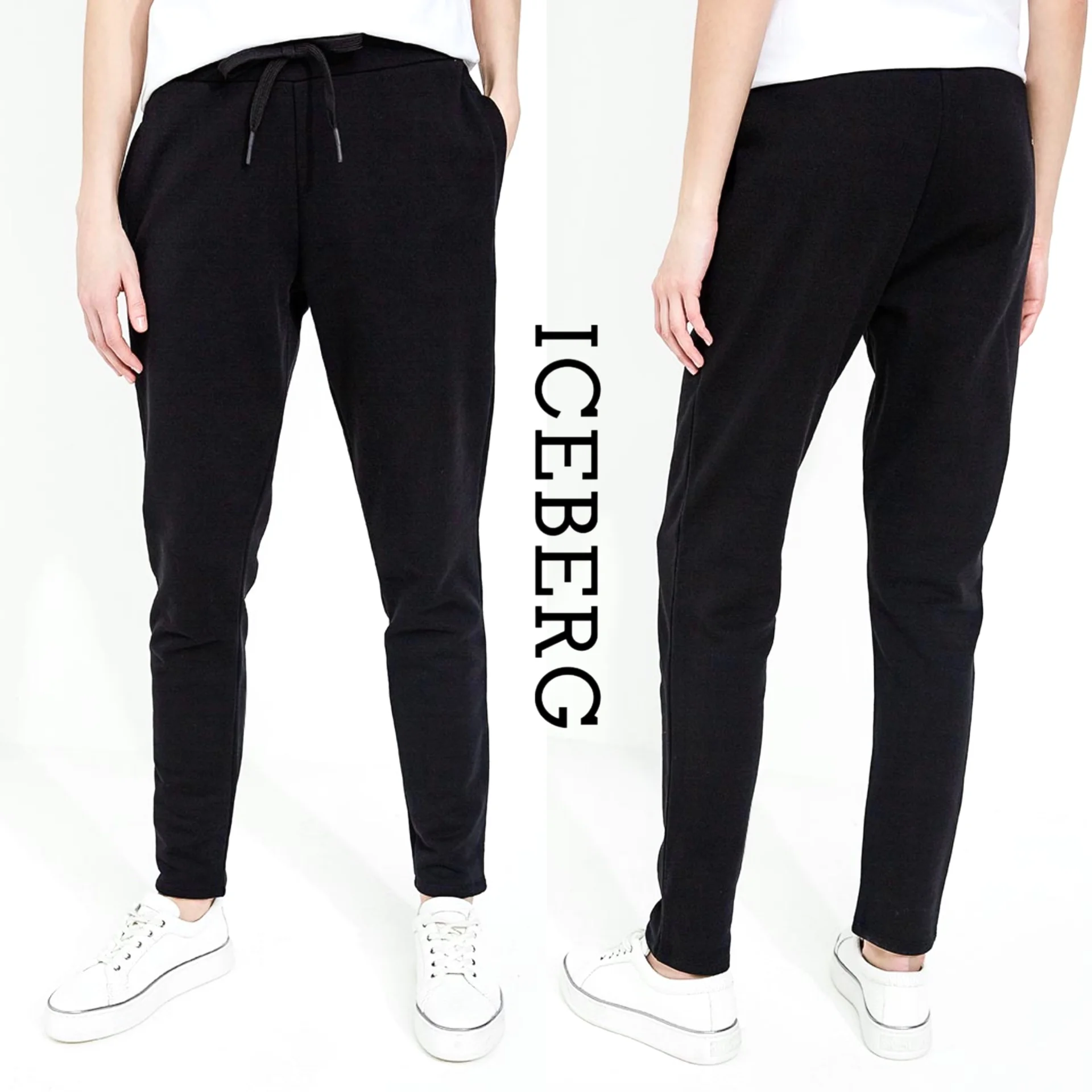 Спортивные штаны Iceberg Оригинал женские черные - изображение 1
