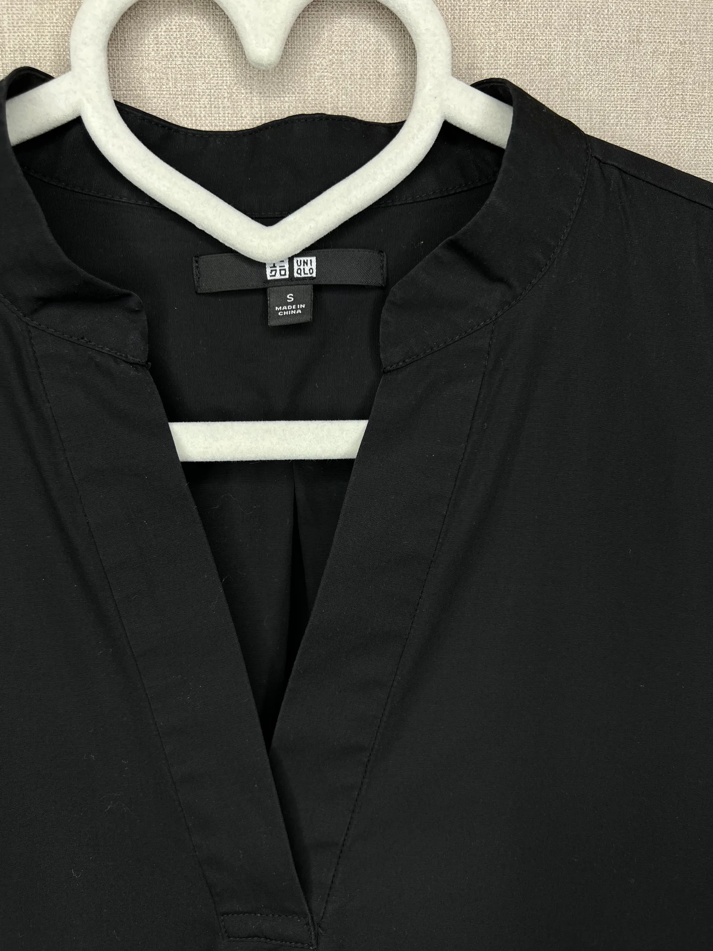 Черное платье-туника Uniqlo S хлопковая рубашка - миниатюра 5