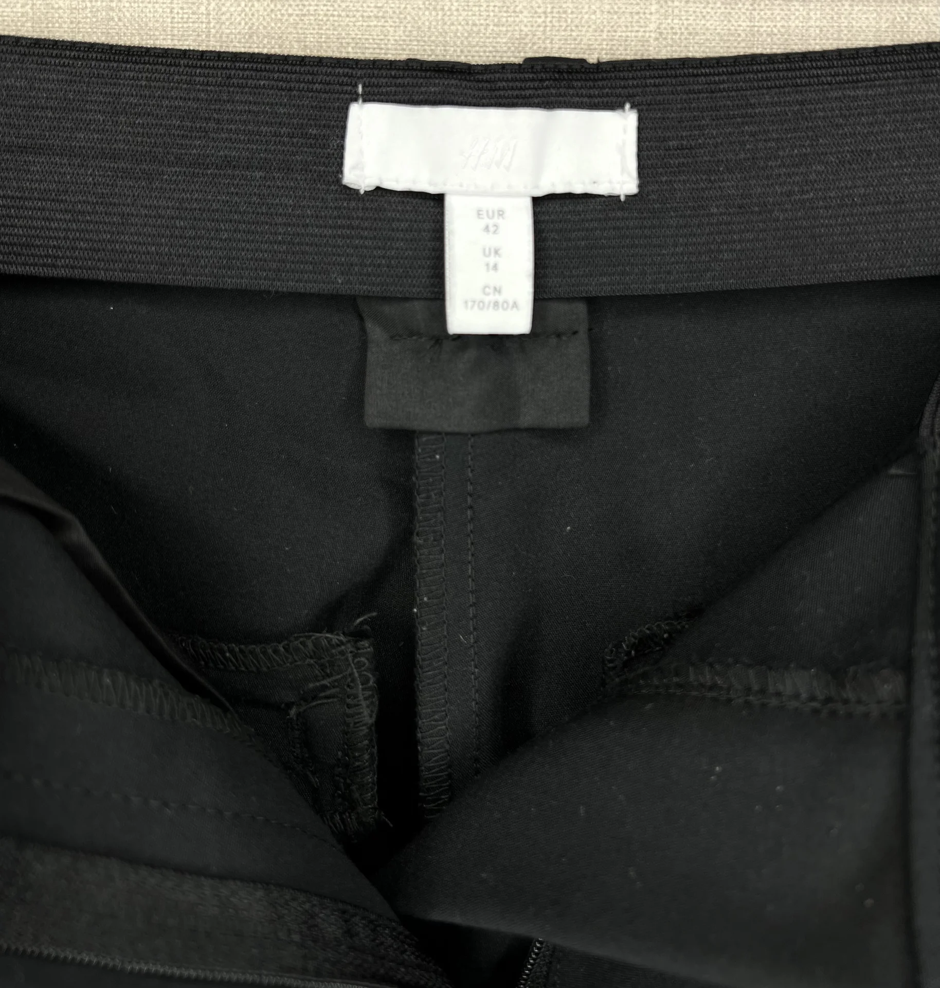 Брюки H&M 42 женские черные штаны - миниатюра 5