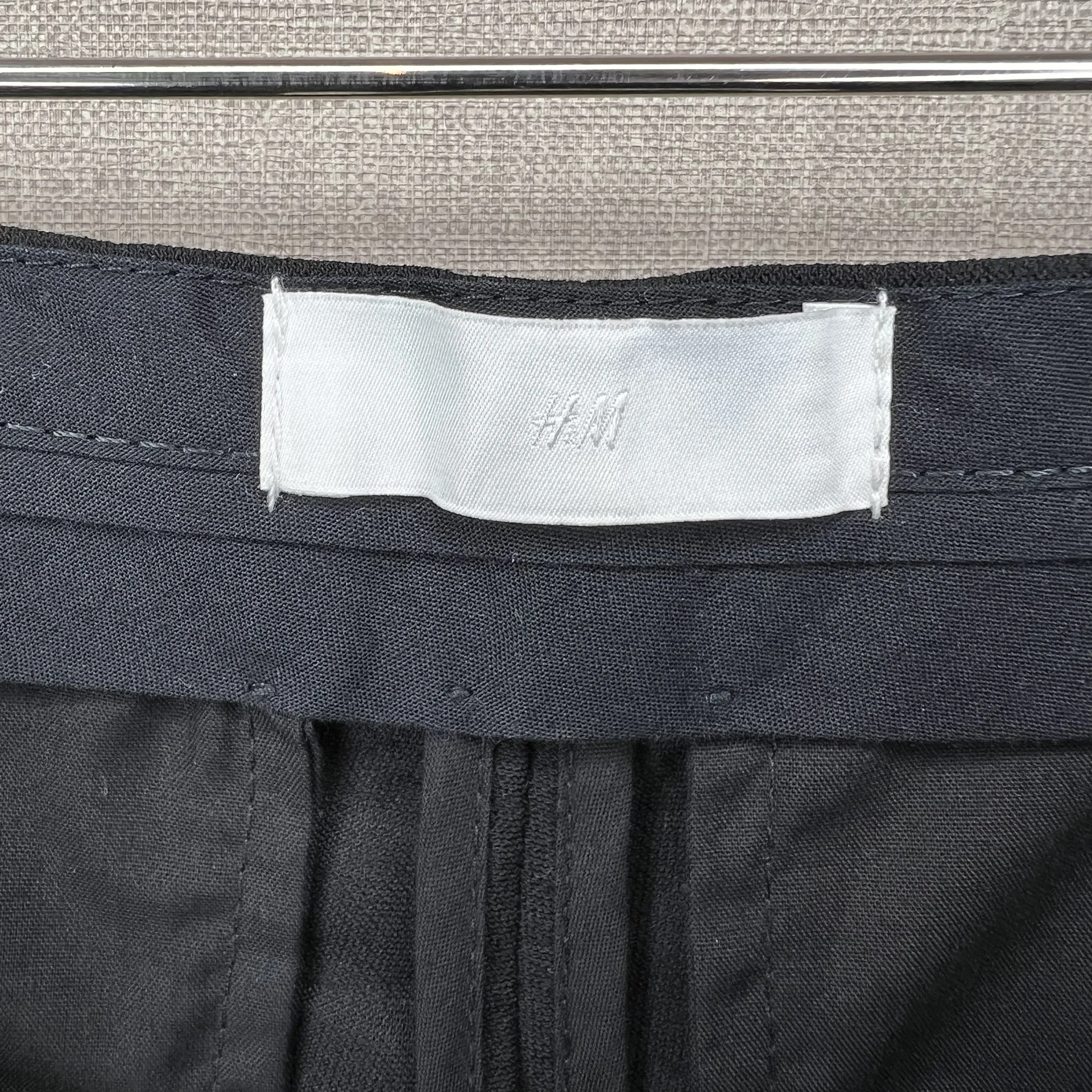 Брюки шерсть H&M 36 черные женские - миниатюра 4