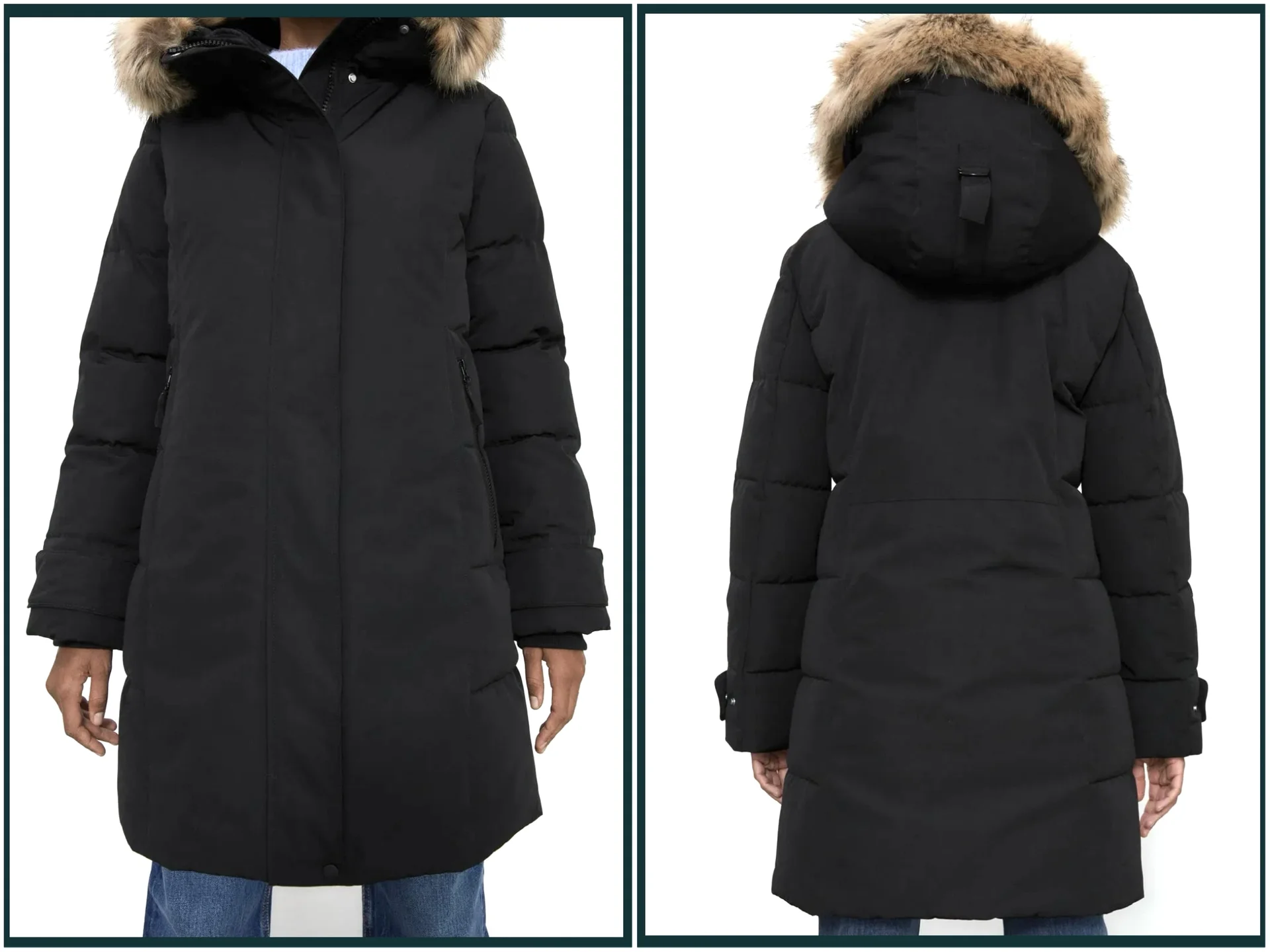 Куртка Zara 146-152 (S) зимняя парка утепленная - миниатюра 2