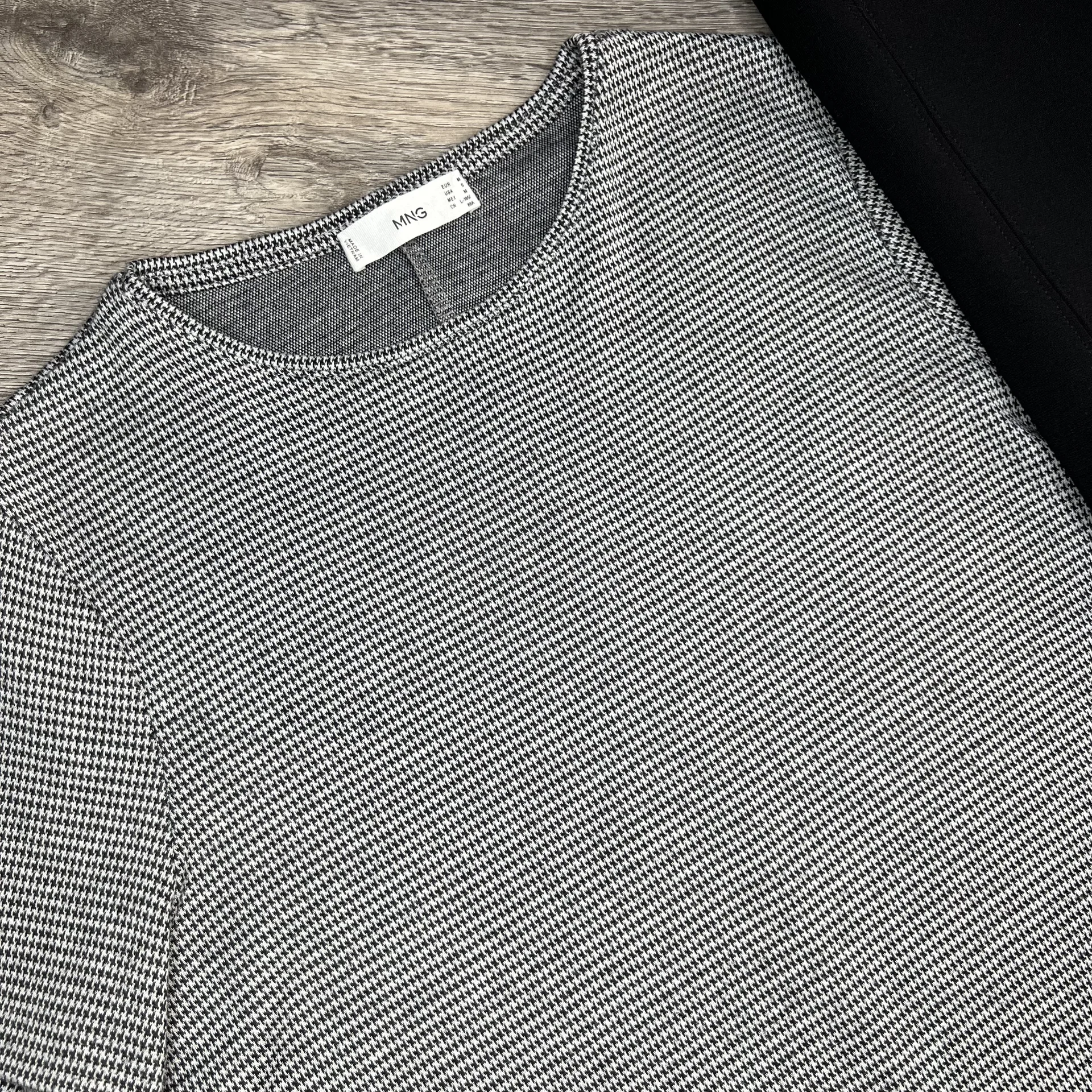 Платье Mango 165 (М) черное, серое школьное - миниатюра 7